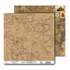 Бумага для скрапбукинга двусторонняя "Камуфляж" 160 гр/м2 - Фото 1