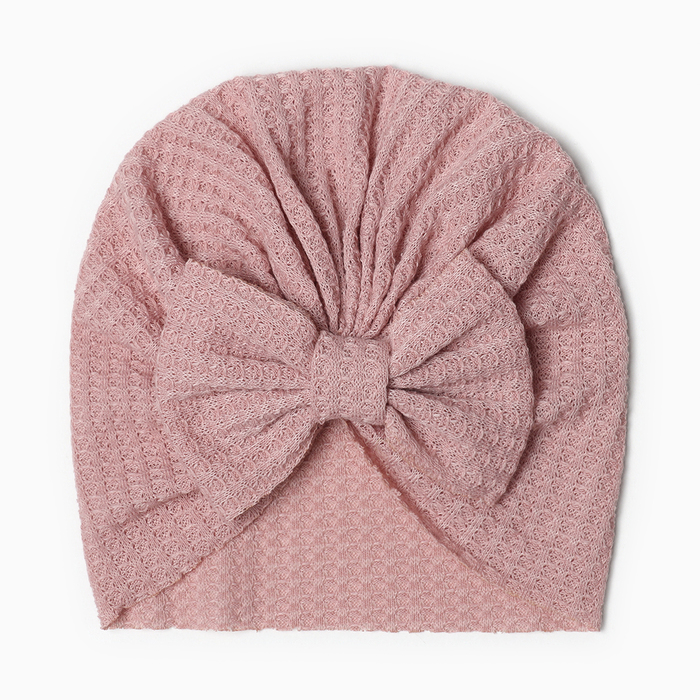 Шапочка Крошка Я «Бантик», розовая, размер 46-48 - Фото 1