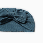 Шапка для девочки «Крошка Я. Бантик», размер 46-48 см, синяя - Фото 2