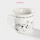 Кружка фарфоровая Доляна «Тайная жизнь», 360 мл, цвет белый - Фото 2