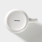 Кружка фарфоровая Доляна «Тайная жизнь», 360 мл, цвет белый - Фото 4