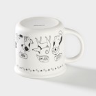 Кружка Доляна «Тайная жизнь», 360 мл, фарфор, белая - Фото 3