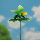 Декор садовый "Оса на листочке", штекер 60 см, микс цвета - Фото 3