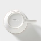 Набор кружек фарфоровых Доляна «Вкусный кофе», 4 предмета: 340 мл - Фото 5