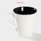 Кружка Доляна «Формула кофе», 340 мл, фарфор, белая, чёрная - Фото 2