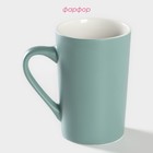 Кружка Доляна Good morning. Home, 385 мл, фарфор, голубая - Фото 2