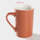 Кружка Доляна Good morning. Coffee, 385 мл, фарфор, коричневая - Фото 2