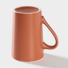 Кружка Доляна Good morning. Coffee, 385 мл, фарфор, коричневая - Фото 3