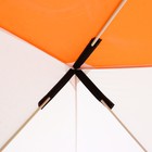 Палатка зимняя куб СЛЕДОПЫТ 1.5 х 1.5 м, ткань Oxford, цвет оранжево-белый, - фото 8888395