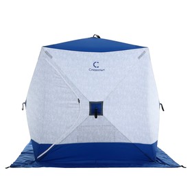 {{photo.Alt || photo.Description || 'Палатка зимняя куб СЛЕДОПЫТ 1.8 х 1.8 м, ткань Oxford, цвет сине-белый с принтом'}}