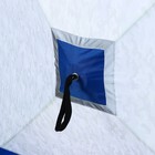 Палатка зимняя куб СЛЕДОПЫТ 1.8 х 1.8 м, ткань Oxford, цвет сине-белый с принтом - фото 8888429
