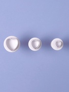 Плунжеры кондитерские «Сердечко», набор 3 шт.: 1.6×1.1 см, 1.4×1 см, 1×1 см, пластик, белые - Фото 4