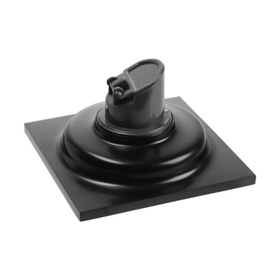 Трап ZEIN engr, 100×100 мм, вертикальный, d=32 мм, нержавеющая сталь, черный