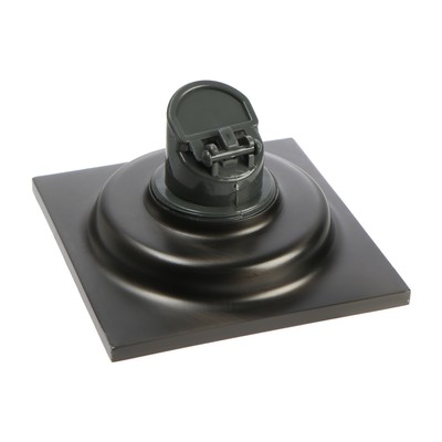 Трап ZEIN, 100×100 мм, вертикальный, d=32 мм, нержавеющая сталь, серый