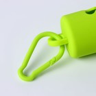 Контейнер с фонариком, пакеты для уборки за собаками (рулон 15 шт), зеленый - фото 8729216