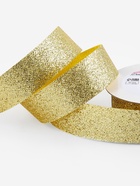 Лента декоративная «Блёстки», 25 мм, 9.1±0.5 м, цвет золотой - Фото 2