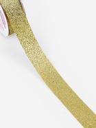 Лента декоративная «Блёстки», 25 мм, 9.1±0.5 м, цвет золотой - Фото 4