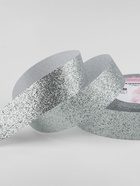Лента декоративная «Блёстки», 25 мм, 9.1±0.5 м, цвет серебряный - Фото 2