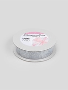 Лента декоративная «Блёстки», 25 мм, 9.1±0.5 м, цвет серебряный  (артикул 9887525)  большой выбор товаров оптом и в розницу по низким ценам с доставкой