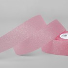 Лента декоративная «Блёстки», 25 мм × 9,1 ± 0,5 м, цвет розовый с перламутром - фото 109550813