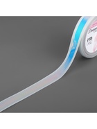 Лента декоративная, с голографией, 20 мм, 9.1±0.5 м, белая - Фото 3