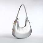 Сумка женская через плечо, цвет серебряный 21*21,5*6 см - фото 24345277