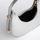 Сумка женская через плечо, цвет серебряный 21*21,5*6 см - фото 24345278