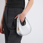 Сумка женская через плечо, цвет серебряный 21*21,5*6 см - фото 24345281