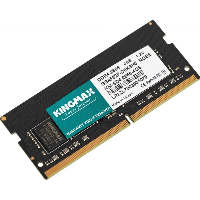 Память DDR4 4GB 2666MHz Kingmax KM-SD4-2666-4GS RTL PC4-21300 CL19 SO-DIMM 260-pin 1.2В dua   102936 - фото 51516246