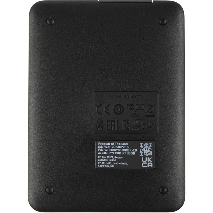 Жесткий диск WD USB 3.0 5TB WDBU6Y0050BBK-WESN Elements Portable (5400rpm) 2.5" черный - фото 51526059