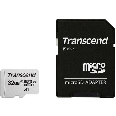 Карта памяти microSDHC Transcend 32GB TS32GUSD300S-A + adapter