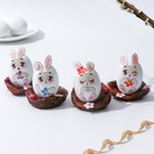 Пасхальный декор яиц «Зайки» на пасху, 14.5×15×2 см - Фото 2