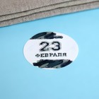 Наклейки для цветов и подарков «С Днем Защитника Отечества!», 4.4×4.4 см, 252 шт. - Фото 5