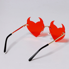 Карнавальные очки "Сердце дьявола", цвета МИКС - Фото 3