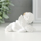 Фигурка полистоун «Белоснежный ангел обнимает сердечко с узорами», 9×4.5×5 см - Фото 3