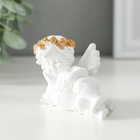 Фигурка полистоун «Белоснежный ангел обнимает сердечко с узорами», 9×4.5×5 см - Фото 4