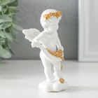 Сувенир полистоун "Белоснежный ангел рассыпает золотые розочки" 6,5х4х11 см - Фото 2