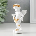 Фигурка полистоун «Белоснежный ангел рассыпает золотые розочки», 6.5×4×11 см - Фото 4