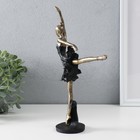Сувенир полистоун "Танцующая балерина" бронза с чёрным 19х7х28 см - Фото 2