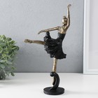 Сувенир полистоун "Танцующая балерина" бронза с чёрным 19х7х28 см - Фото 3