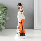 Фигурка полистоун «Клоун с тростью и пёсиком», бело-оранжевый, 5×5×15 см - Фото 2