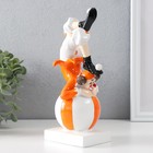 Фигурка полистоун «Клоун-акробат на шаре», бело-оранжевый, 10×9.5×23 см - Фото 3
