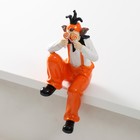 Фигурка полистоун «Клоун с леденцами, сидит», бело-оранжевый, 10×9.5×20 см - Фото 2
