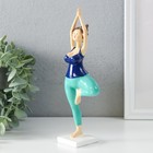 Фигурка полистоун «Пышечка: йога поза дерева», сине-бирюзовая, 7×4.5×20.5 см - Фото 4