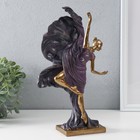 Фигурка полистоун «Балерина в летящем фиолетовом платье», бронза, 19×7.5×30.5 см - Фото 2
