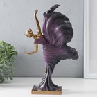 Фигурка полистоун «Балерина в летящем фиолетовом платье», бронза, 19×7.5×30.5 см - Фото 3