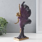 Фигурка полистоун «Балерина в летящем фиолетовом платье», бронза, 19×7.5×30.5 см - Фото 4