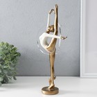 Фигурка полистоун «Гимнастка с лентой», бронза, 14×6.5×32.5 см - Фото 2