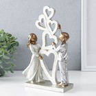 Фигурка полистоун «Малыши и инсталляция с сердцами», бронза, серебро, 15.5×6×23 см - Фото 4