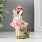 Сувенир полистоун "Девочка-колокольчик с крылышками, на полянке с цветком" 7х4х9,5 см - Фото 3
